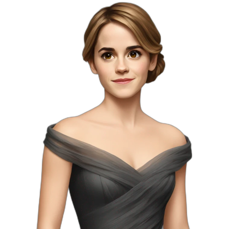 Emma Watson in dress emoji
