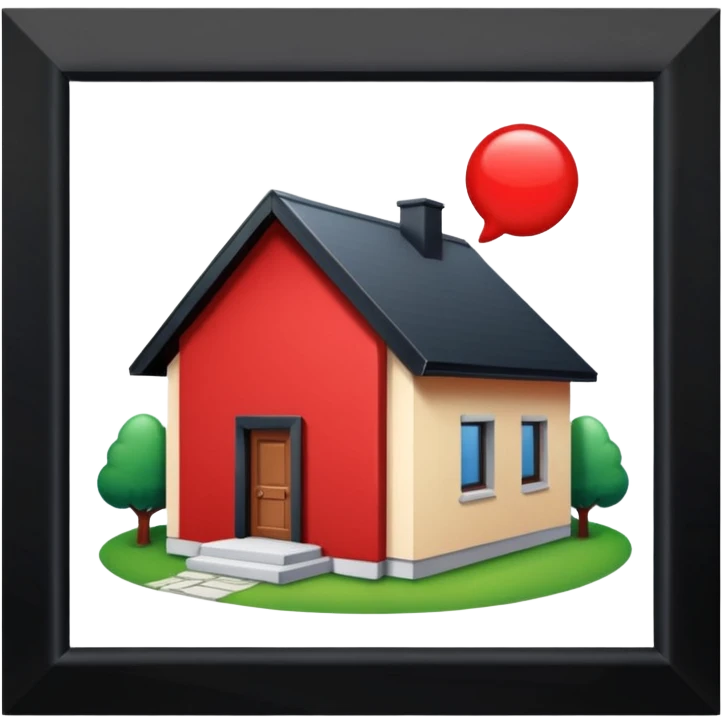 A red pill house  emoji