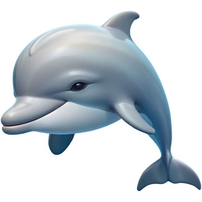 Meme-Worthy Cute Sleeping Bottlenose Dolphin Portrait Emoji, Head resting peacefully with a contented smile, showcasing a shiny, glossy body with eyes gently closed in serene slumber and a graceful, streamlined form, Simplified yet adorably endearing features, highly detailed, glowing with a soft, drowsy aquatic light, high shine, relaxed and utterly lovable, stylized with an air of playful laziness, soft glowing outline, capturing the essence of a sleeping dolphin that feels destined to become the next viral icon of adorable rest! emoji