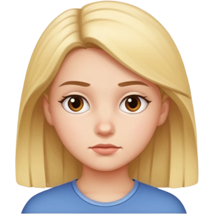 Girl side eyeing emoji