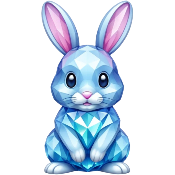 bunny made of crystals emoji