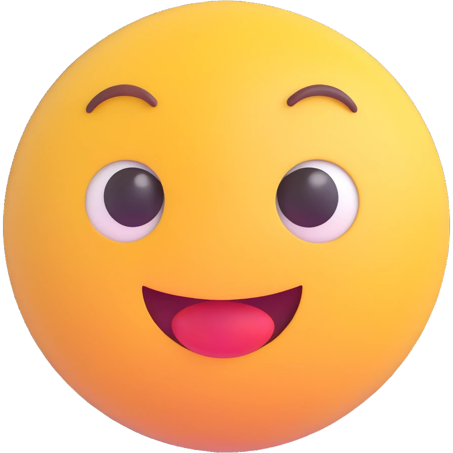 cute, happy, bodyless round 3D emoji with loving eyes, hearts, romantic mood, transparent background, 512x512 px emoji
