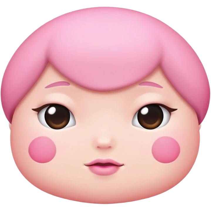 Cartoon bum cheeks in simple cute style emoji