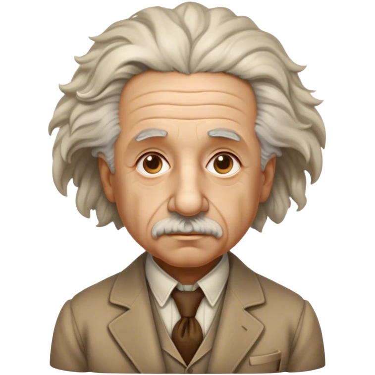 Cinematic Realistic portrait of Albert Einstein, shown as an iconic genius with wild, expressive hair and a gentle, contemplative expression, rendered in detailed period clothing with warm, intellectual lighting emoji