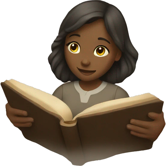 Girl reading bible  emoji