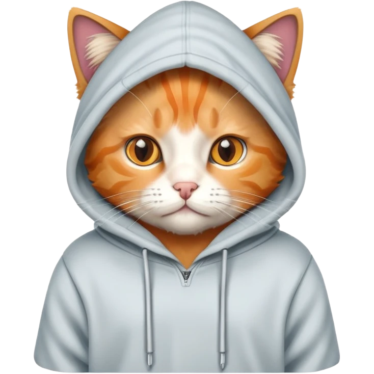 cat in a hoodie emoji