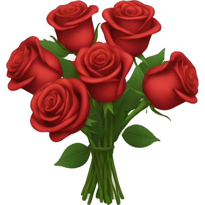 Bouquet of red roses emoji