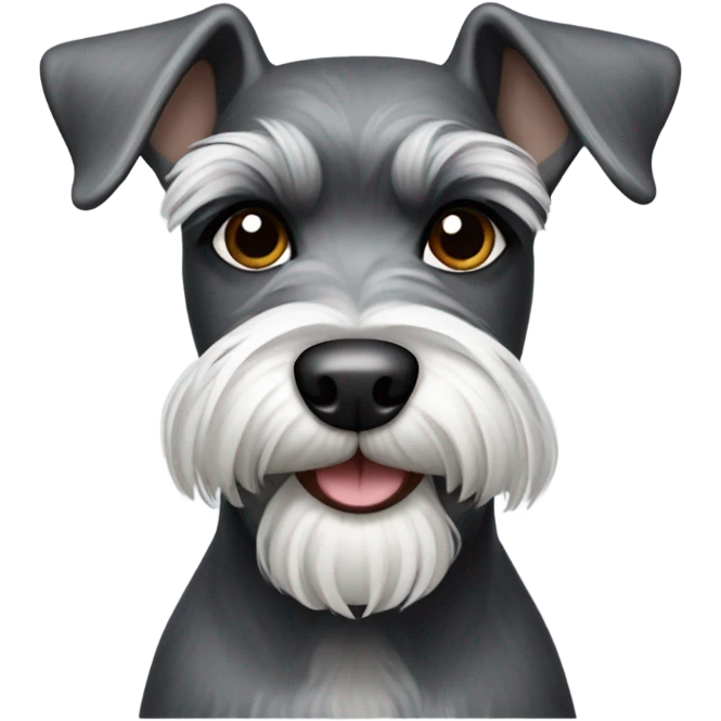 Miniature Schnauzer dog emoji