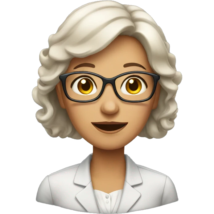 50 years old office lady emoji