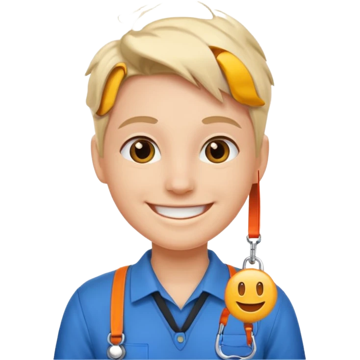 Employee with Lanyards emoji