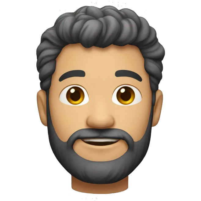 CRIE UM HOMEM COM 42 ANOS, ESTRUTURA  DE 1,70M, CABELO QUASE QUE RESPADO, BARBA MÉDIA emoji
