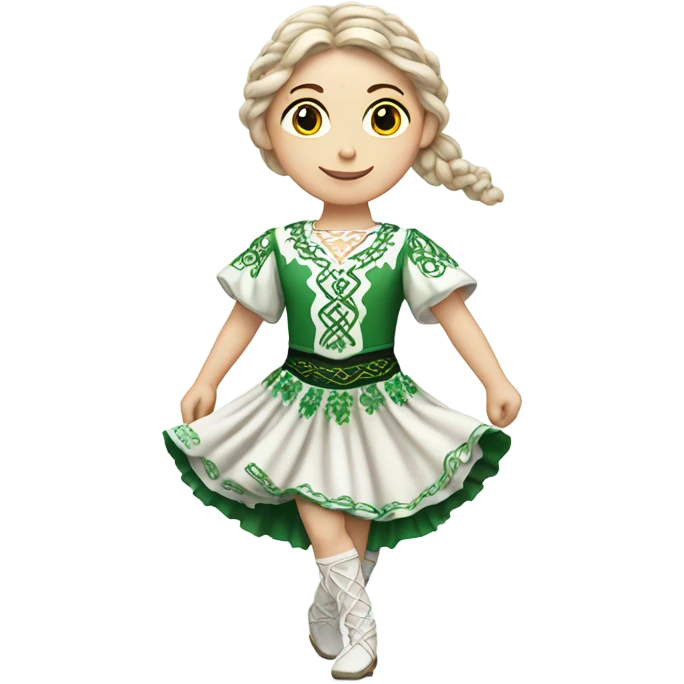White Irish dancer emoji