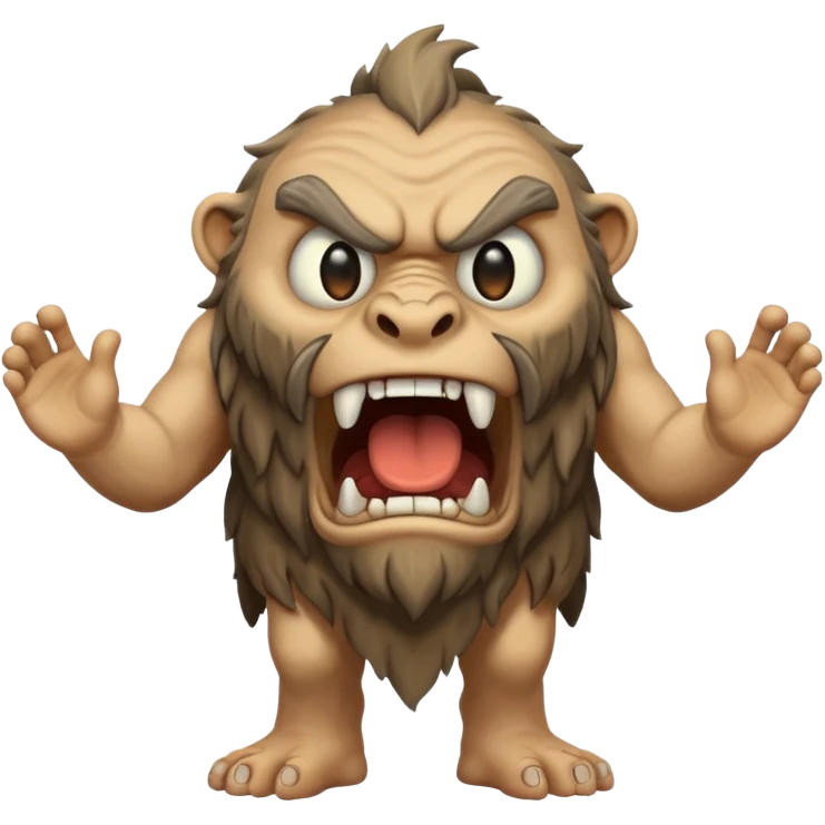fullbody ancient giant with 1 eye roaring emoji