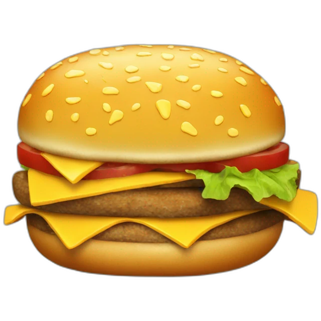 Rotten cheeseburger emoji