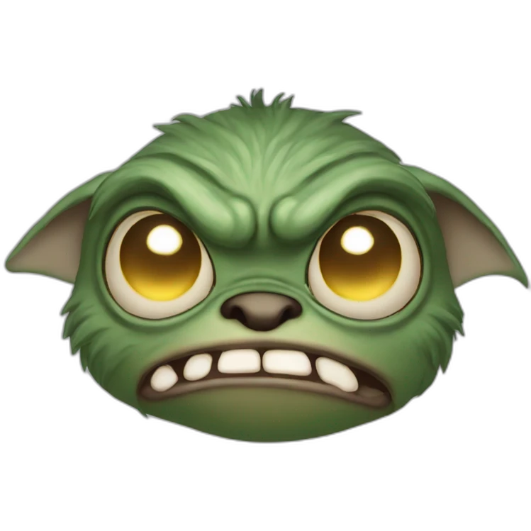 gremlin eyes looking into the sky crying oh no emoji