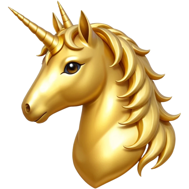 golden unicorn emoji
