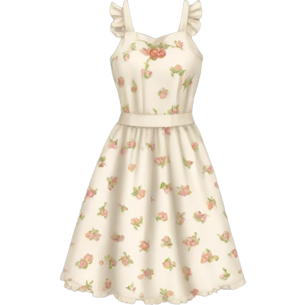 Cottagecore dress emoji