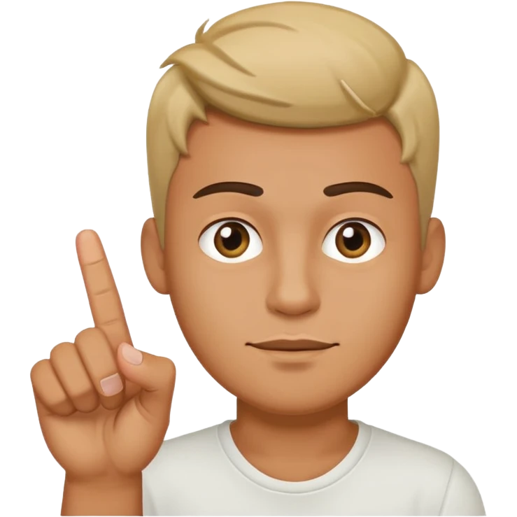Gay guy with middle finger emoji