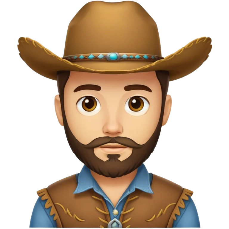 vaquero joven con barbaç emoji