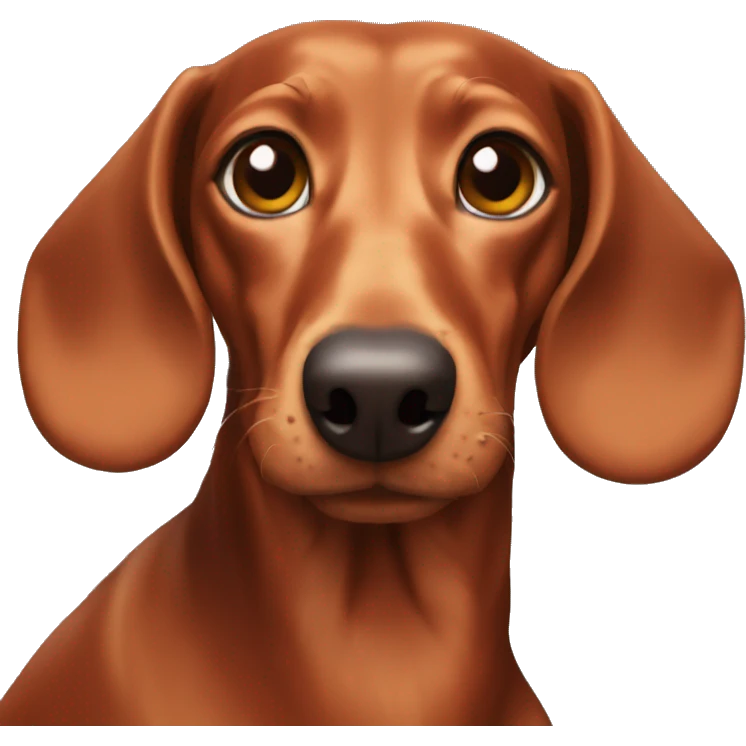 a red-haired dachshund emoji