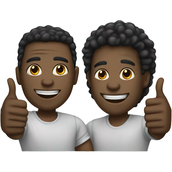 Two black guys shaking hands one Light skinned with waves the other dark skinned with a fro  emoji