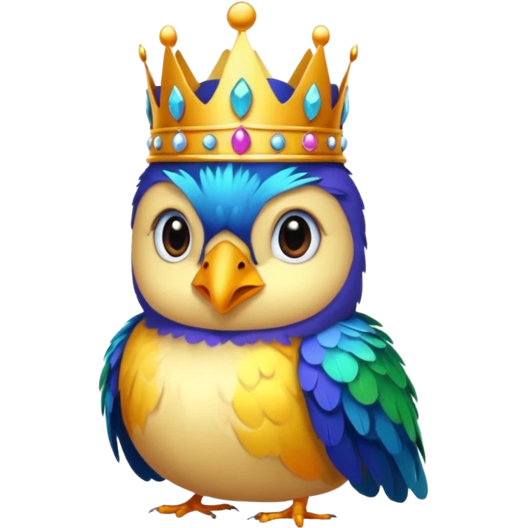 bird with crown  emoji