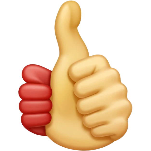 thumbs up emoij extra long thumb emoji