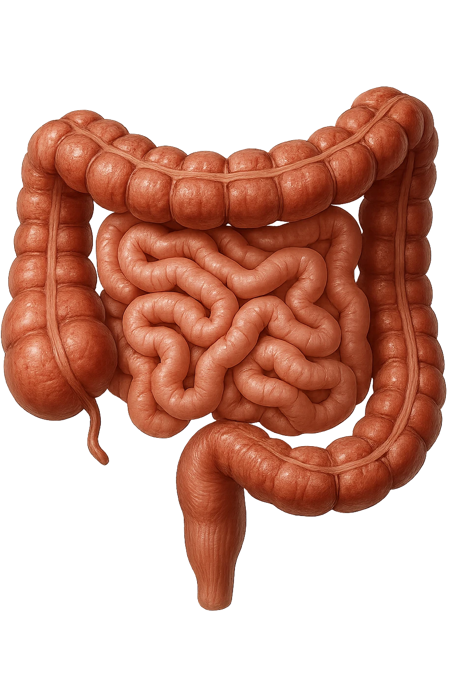 intestino umano anatomico realistico iperrealistico 4k emoji