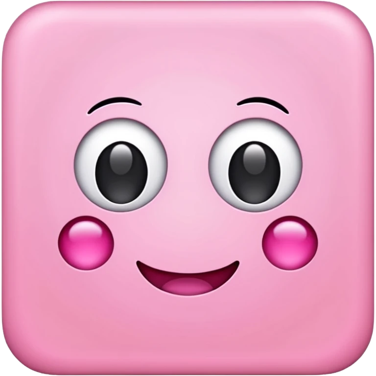 simple pink square paper no face on it emoji