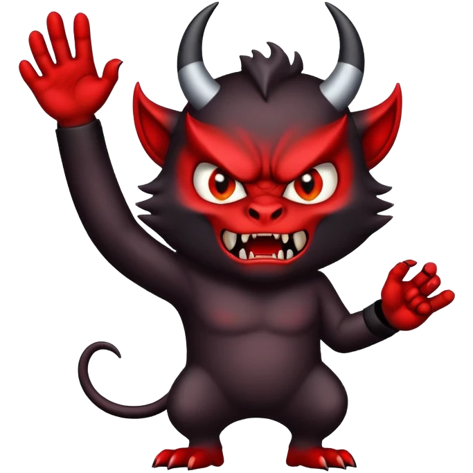 Tasmanium devil, directing traffic, getting angry at cara emoji