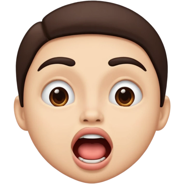eyebrow raised mouth open emoji