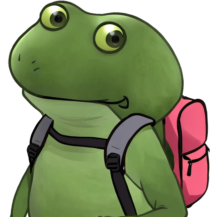 bufo basic with backpack emoji