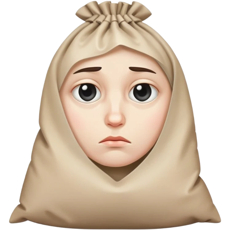 sad face with bags under the eyes  emoji