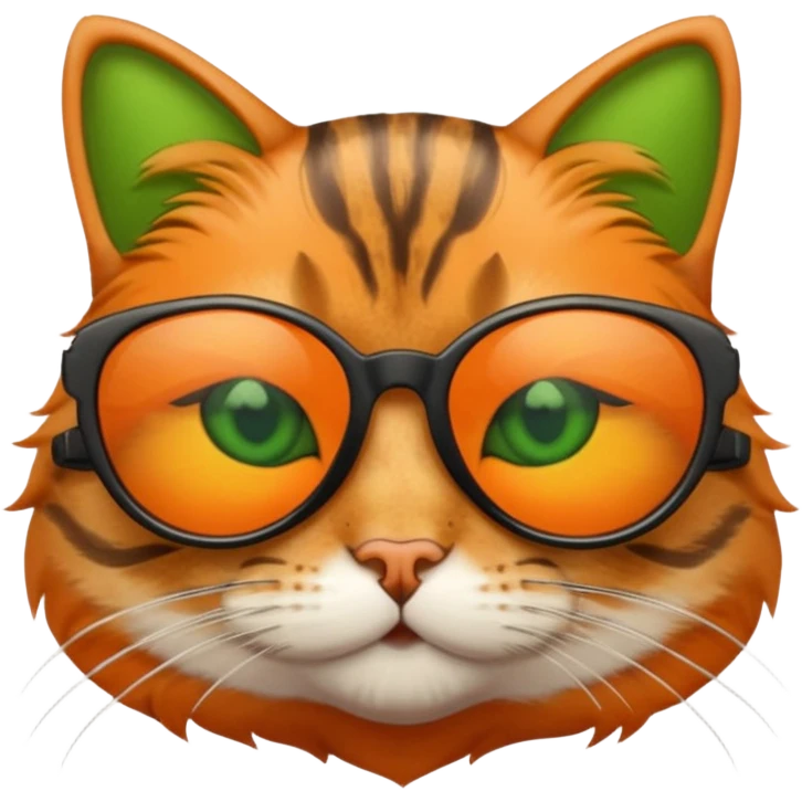 Cat wearing sunglasses emoji