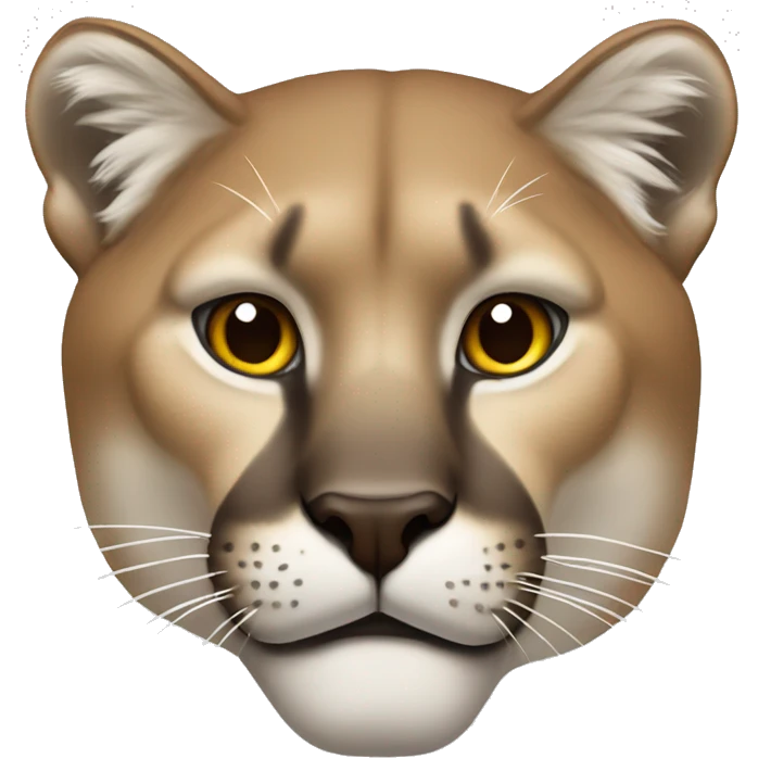 Cougar face profile emoji