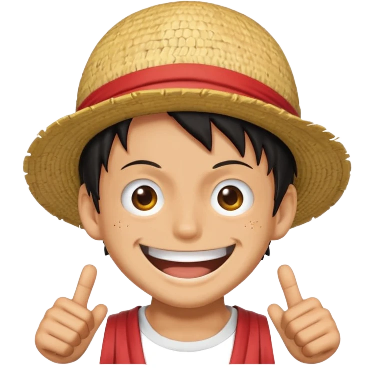 Emoji de luffy dans one piece emoji