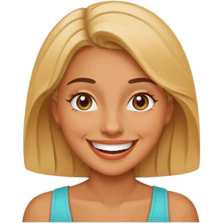 Woman showing her vagina emoji