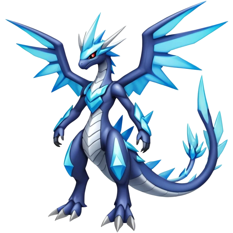  cool edgy shiny colorful godly ethereal Dialga-Fakemon full body emoji