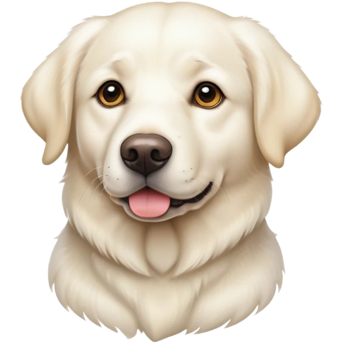 White Labrador adult dog emoji