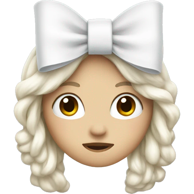 white bow  emoji