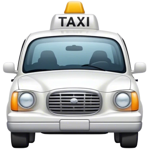  white taxi emoji
