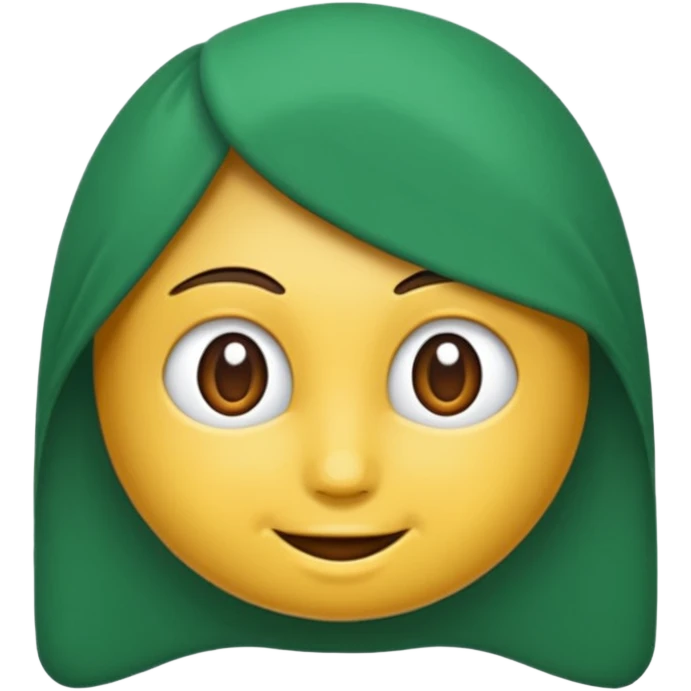 Yeşil fiyonk simli parıltılı emoji