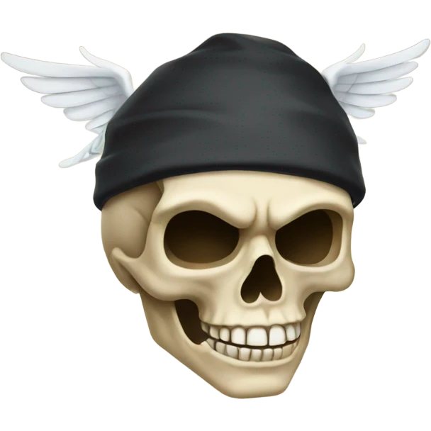 flying skull
 emoji