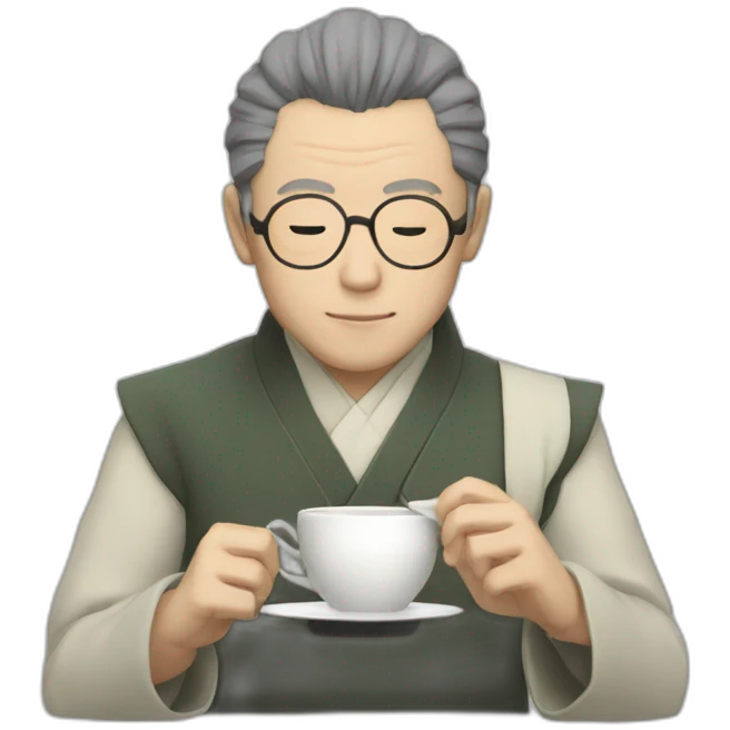 Satoru Gojo sips Tea emoji