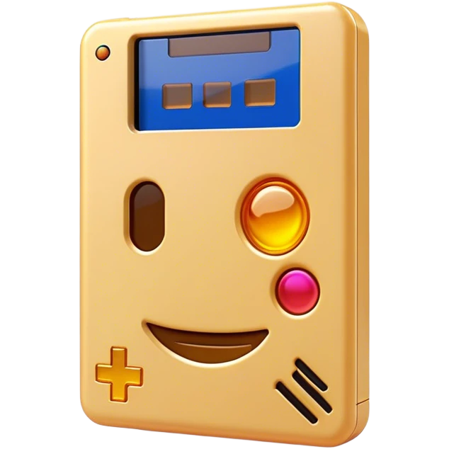 Clash of Clans aesthetic: Cinematic Playful PlayStation Memory Card Portrait Emoji, rendered in a 3D vector-style similar to standard emojis with minimal shading and bold, simplified shapes. A compact, distinct form with signature details, softly glowing with a cutting-edge console technology charm. Simplified yet unmistakably iconic, highly detailed and consistent, glowing with a soft radiance and high shine. Stylized with a touch of technological advancement and a soft glowing outline, capturing the essence of a beloved gaming relic with a friendly, playful manner! emoji