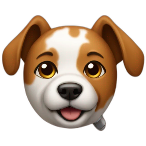 A dog on planet mars emoji