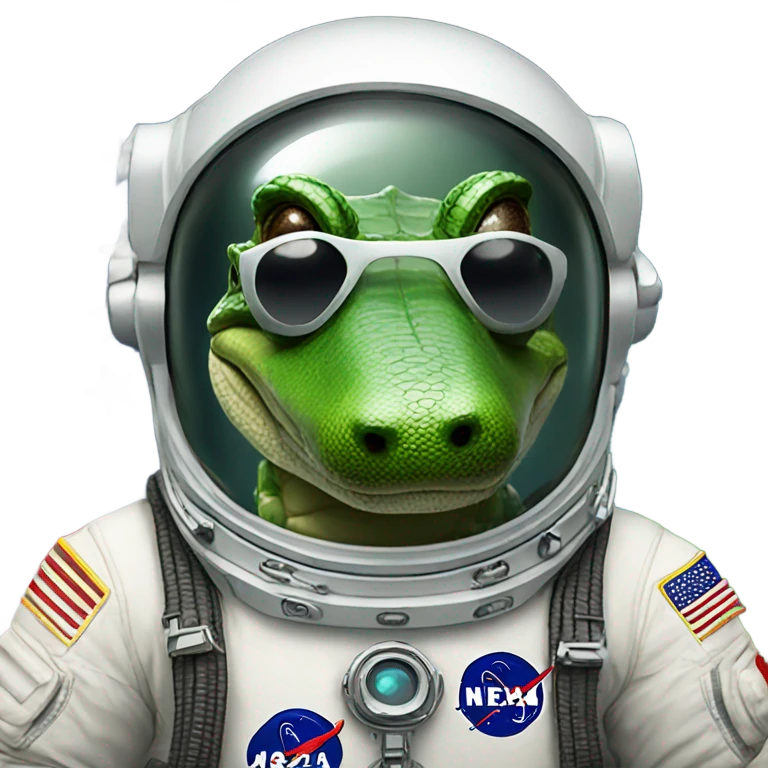 Alligator astronaut emoji