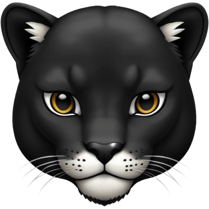 Black puma emoji