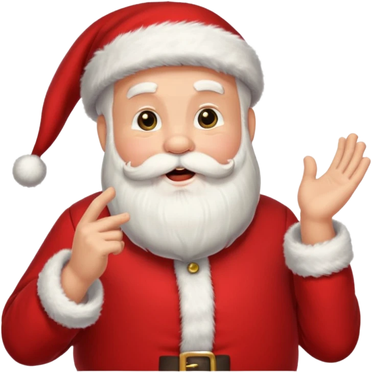 singing santa emoji