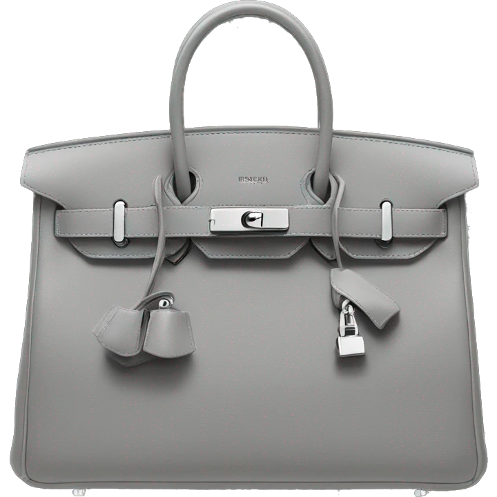 Birkin 25 epsom grey emoji